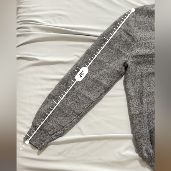 Chaps Gray Button Up Sweater with Ribbed Cuffs - Picture 13 of 13
